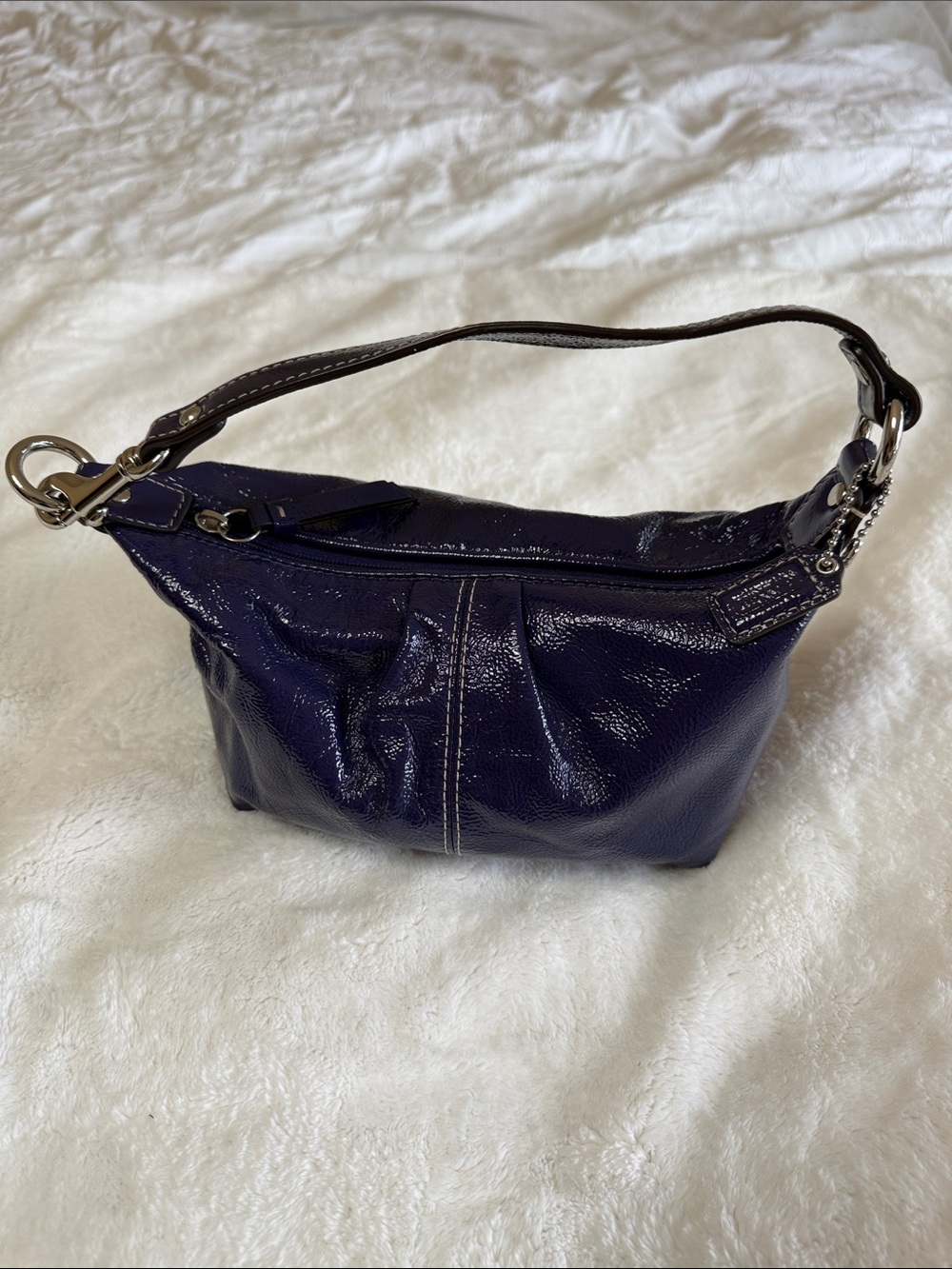 Coach Vintage Soho Pleated Top Handle Demi bag in deep plum 2009